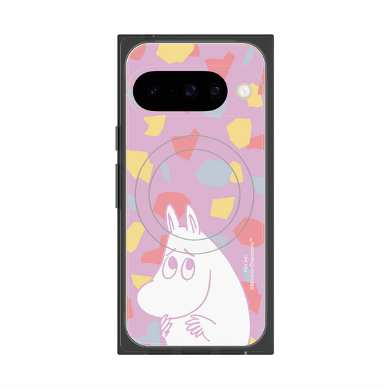 プレミアムスクエアケース with Pixelsnap［ MOOMIN - Fearful face - color ］