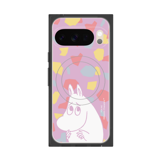 プレミアムスクエアケース with Pixelsnap［ MOOMIN - Fearful face - color ］