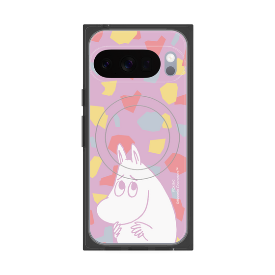 プレミアムスクエアケース with Pixelsnap［ MOOMIN - Fearful face - color ］