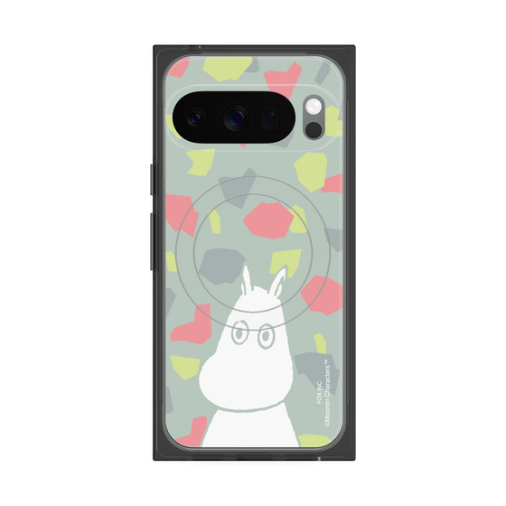 プレミアムスクエアケース with Pixelsnap［ MOOMIN - Troubled face - color ］
