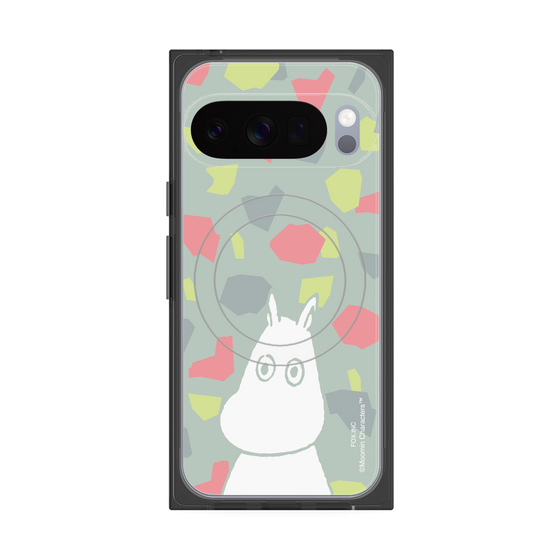 プレミアムスクエアケース with Pixelsnap［ MOOMIN - Troubled face - color ］