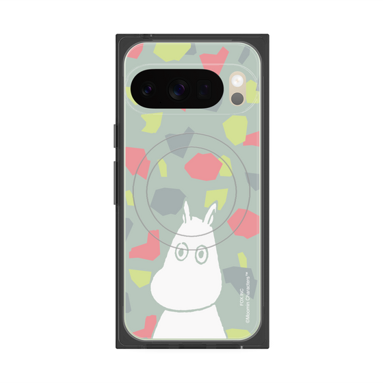 プレミアムスクエアケース with Pixelsnap［ MOOMIN - Troubled face - color ］