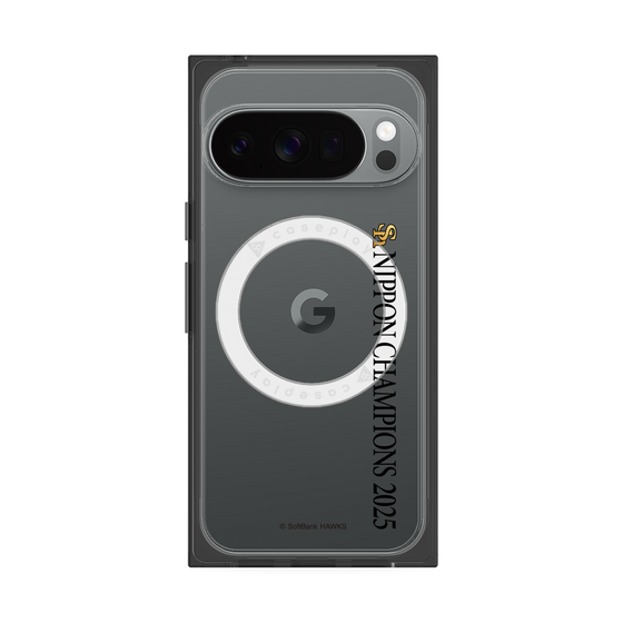 プレミアムスクエアケース with Pixelsnap［ 福岡ソフトバンクホークス - NIPPON CHAMPIONS 2025 ロゴ - 縦ロゴ ］