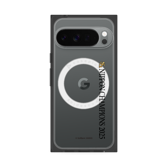 プレミアムスクエアケース with Pixelsnap［ 福岡ソフトバンクホークス - NIPPON CHAMPIONS 2025 ロゴ - 縦ロゴ ］