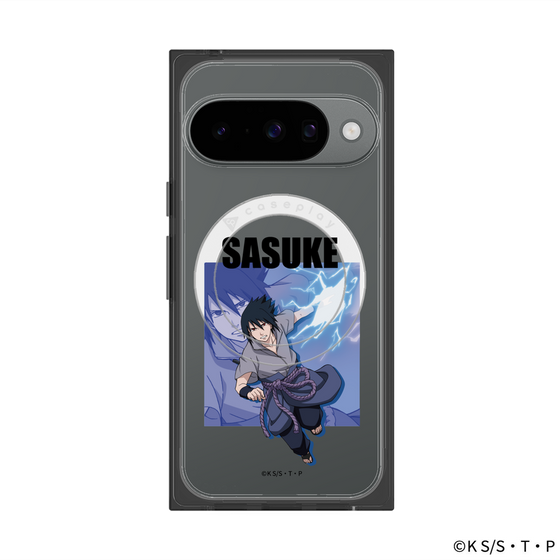 プレミアムスクエアケース with Pixelsnap［ NARUTO -ナルト- 疾風伝 - うちはサスケ ］