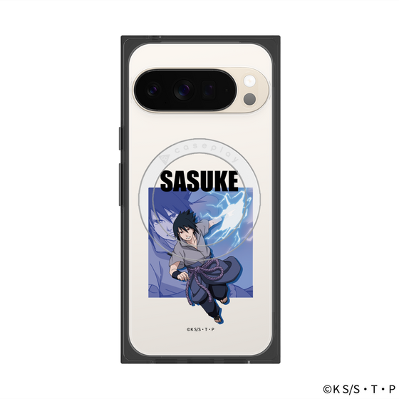 プレミアムスクエアケース with Pixelsnap［ NARUTO-ナルト- 疾風伝 - うちはサスケ ］