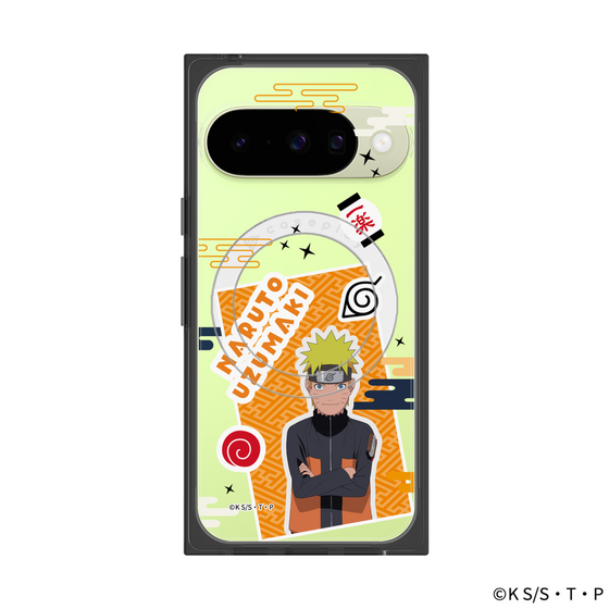 プレミアムスクエアケース with Pixelsnap［ NARUTO -ナルト- 疾風伝 - ステッカー - うずまきナルト ］