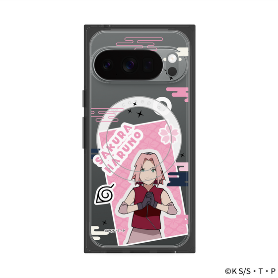 プレミアムスクエアケース with Pixelsnap［ NARUTO -ナルト- 疾風伝 - ステッカー - 春野サクラ ］