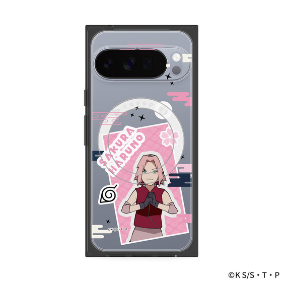 プレミアムスクエアケース with Pixelsnap［ NARUTO -ナルト- 疾風伝 - ステッカー - 春野サクラ ］