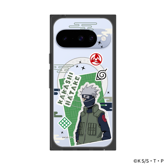 プレミアムスクエアケース with Pixelsnap［ NARUTO-ナルト- 疾風伝 - ステッカー - はたけカカシ ］