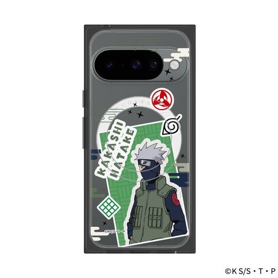 プレミアムスクエアケース with Pixelsnap［ NARUTO -ナルト- 疾風伝 - ステッカー - はたけカカシ ］