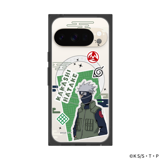 プレミアムスクエアケース with Pixelsnap［ NARUTO-ナルト- 疾風伝 - ステッカー - はたけカカシ ］