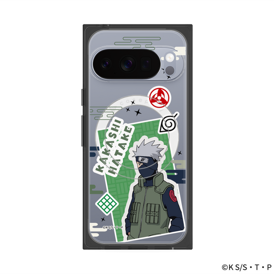 プレミアムスクエアケース with Pixelsnap［ NARUTO -ナルト- 疾風伝 - ステッカー - はたけカカシ ］