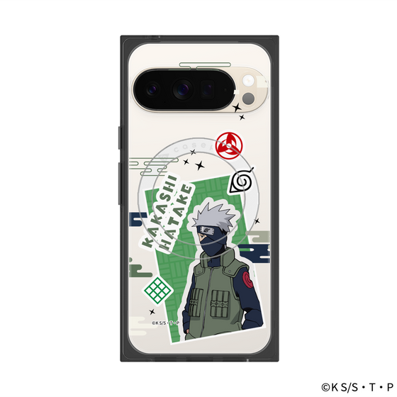 プレミアムスクエアケース with Pixelsnap［ NARUTO-ナルト- 疾風伝 - ステッカー - はたけカカシ ］