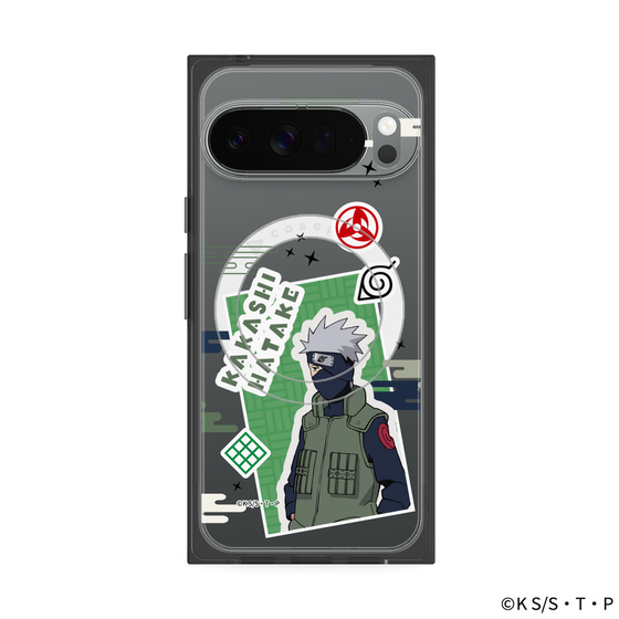 プレミアムスクエアケース with Pixelsnap［ NARUTO -ナルト- 疾風伝 - ステッカー - はたけカカシ ］