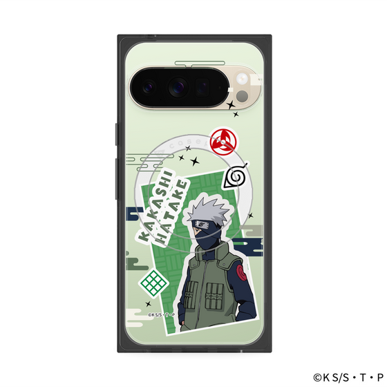 プレミアムスクエアケース with Pixelsnap［ NARUTO -ナルト- 疾風伝 - ステッカー - はたけカカシ ］