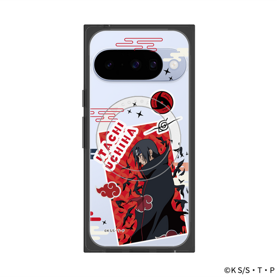 プレミアムスクエアケース with Pixelsnap［ NARUTO-ナルト- 疾風伝 - ステッカー - うちはイタチ ］