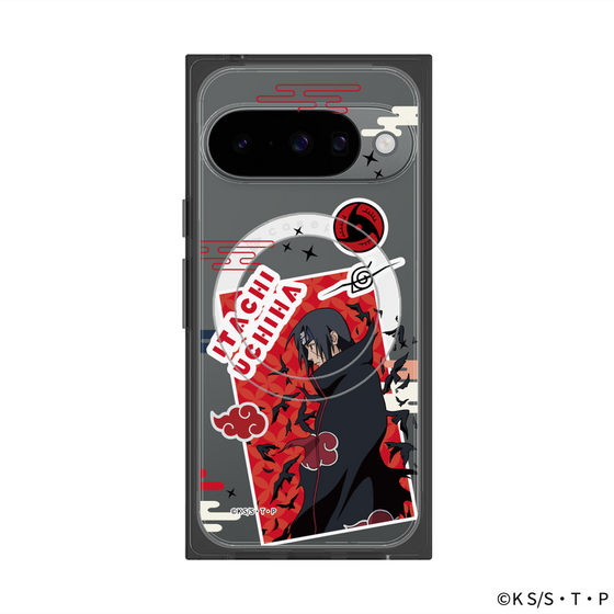 プレミアムスクエアケース with Pixelsnap［ NARUTO -ナルト- 疾風伝 - ステッカー - うちはイタチ ］