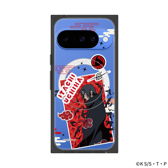 プレミアムスクエアケース with Pixelsnap［ NARUTO -ナルト- 疾風伝 - ステッカー - うちはイタチ ］