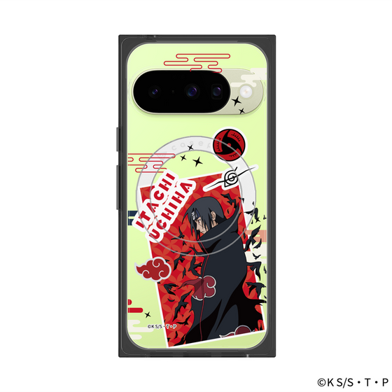 プレミアムスクエアケース with Pixelsnap［ NARUTO -ナルト- 疾風伝 - ステッカー - うちはイタチ ］