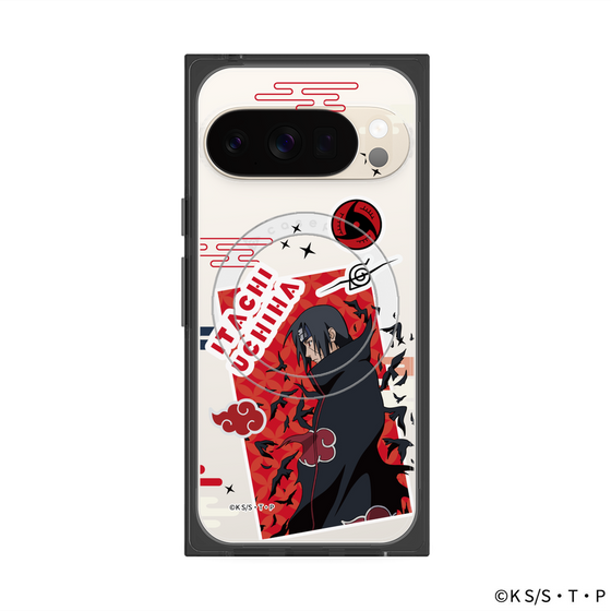 プレミアムスクエアケース with Pixelsnap［ NARUTO-ナルト- 疾風伝 - ステッカー - うちはイタチ ］