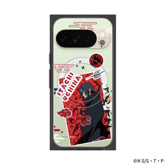 プレミアムスクエアケース with Pixelsnap［ NARUTO -ナルト- 疾風伝 - ステッカー - うちはイタチ ］