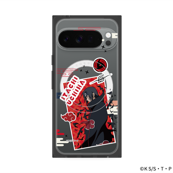 プレミアムスクエアケース with Pixelsnap［ NARUTO -ナルト- 疾風伝 - ステッカー - うちはイタチ ］