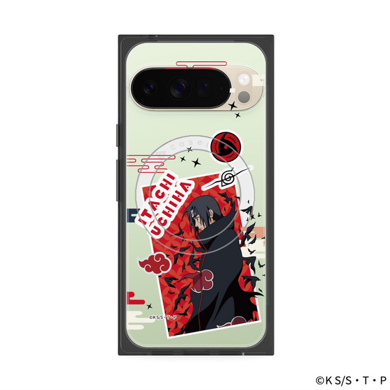 プレミアムスクエアケース with Pixelsnap［ NARUTO -ナルト- 疾風伝 - ステッカー - うちはイタチ ］