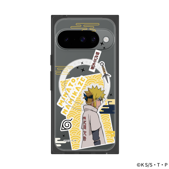プレミアムスクエアケース with Pixelsnap［ NARUTO -ナルト- 疾風伝 - ステッカー - 波風ミナト ］