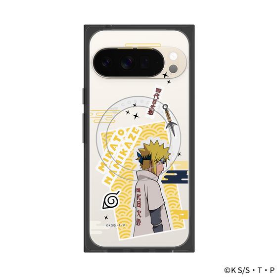 プレミアムスクエアケース with Pixelsnap［ NARUTO-ナルト- 疾風伝 - ステッカー - 波風ミナト ］