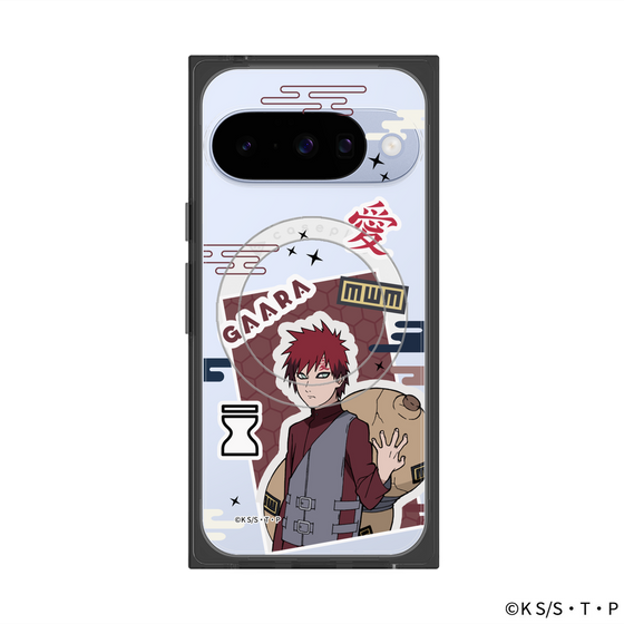 プレミアムスクエアケース with Pixelsnap［ NARUTO-ナルト- 疾風伝 - ステッカー - 我愛羅 ］