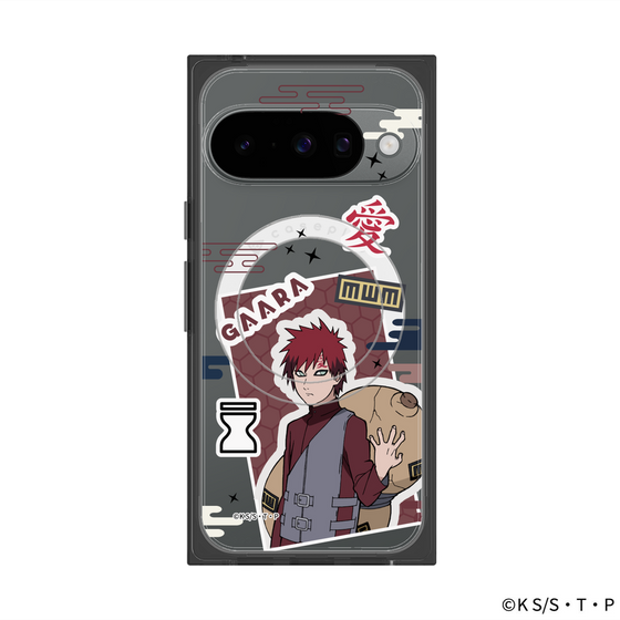 プレミアムスクエアケース with Pixelsnap［ NARUTO -ナルト- 疾風伝 - ステッカー - 我愛羅 ］