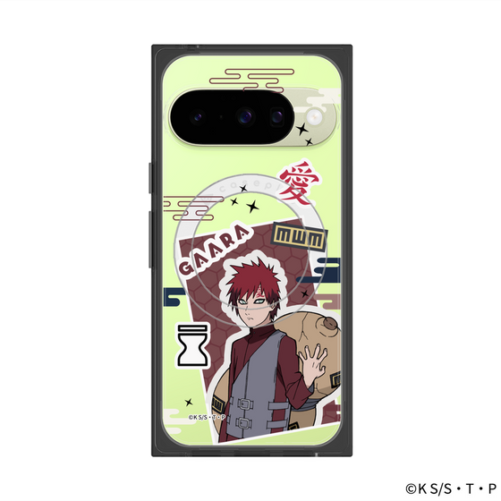 プレミアムスクエアケース with Pixelsnap［ NARUTO -ナルト- 疾風伝 - ステッカー - 我愛羅 ］
