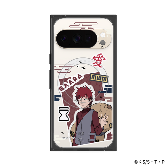 プレミアムスクエアケース with Pixelsnap［ NARUTO-ナルト- 疾風伝 - ステッカー - 我愛羅 ］