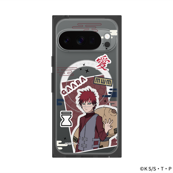 プレミアムスクエアケース with Pixelsnap［ NARUTO -ナルト- 疾風伝 - ステッカー - 我愛羅 ］