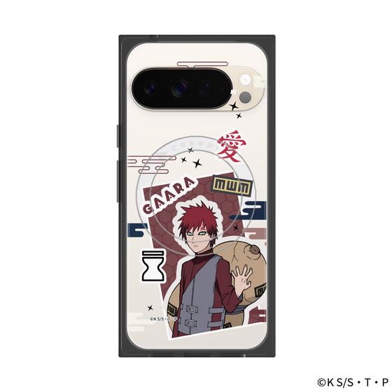 プレミアムスクエアケース with Pixelsnap［ NARUTO-ナルト- 疾風伝 - ステッカー - 我愛羅 ］