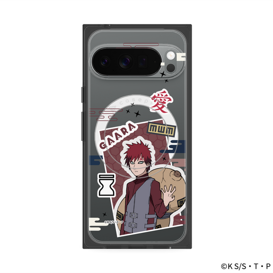 プレミアムスクエアケース with Pixelsnap［ NARUTO -ナルト- 疾風伝 - ステッカー - 我愛羅 ］