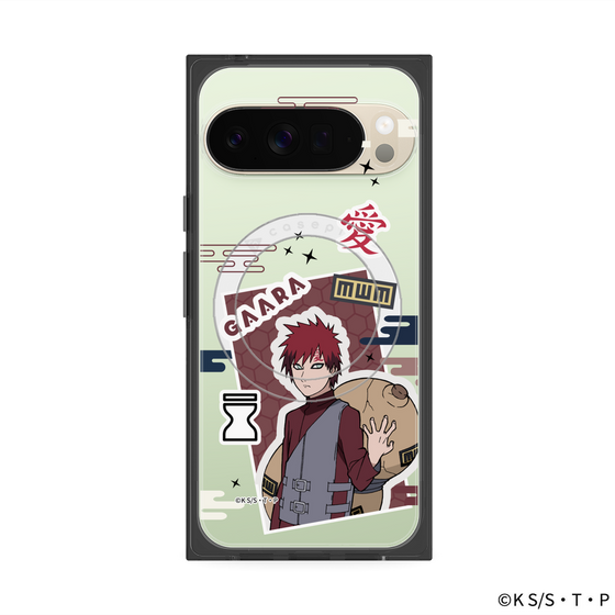 プレミアムスクエアケース with Pixelsnap［ NARUTO -ナルト- 疾風伝 - ステッカー - 我愛羅 ］