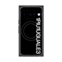プレミアムスクエアケース with Pixelsnap［ 1PIU1UGUALE3 - ロゴ vertical - ブラック ］