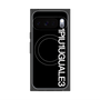 プレミアムスクエアケース with Pixelsnap［ 1PIU1UGUALE3 - ロゴ vertical - ブラック ］