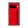 プレミアムスクエアケース with Pixelsnap［ SUPER PRIVATE - ロゴ - Red&Black ］