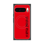 プレミアムスクエアケース with Pixelsnap［ SUPER PRIVATE - ロゴ - Red&Black ］
