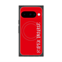 プレミアムスクエアケース with Pixelsnap［ SUPER PRIVATE - ロゴ - Red ］