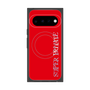 プレミアムスクエアケース with Pixelsnap［ SUPER PRIVATE - ロゴ - Red ］