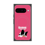 プレミアムスクエアケース with Pixelsnap［ BUDOG - ピンク ］