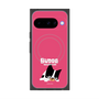 プレミアムスクエアケース with Pixelsnap［ BUDOG - ピンク ］