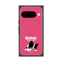プレミアムスクエアケース with Pixelsnap［ BUDOG - ピンク ］