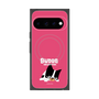 プレミアムスクエアケース with Pixelsnap［ BUDOG - ピンク ］