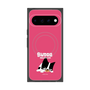 プレミアムスクエアケース with Pixelsnap［ BUDOG - ピンク ］