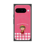 プレミアムスクエアケース with Pixelsnap［ ちびまる子ちゃん - ピンクチェック ］
